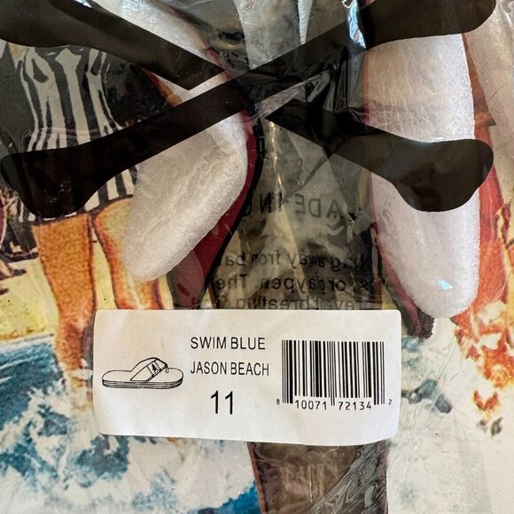 Nick Graham Jason Beach mens NIP flip flops size 11 - Picture 5 of 8